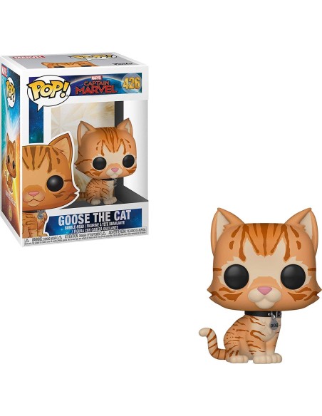 Figura pop marvel capitana marvel goose the cat  kiwiku.com