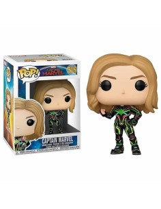 Figura pop marvel captain marvel with neon suit  kiwiku.com