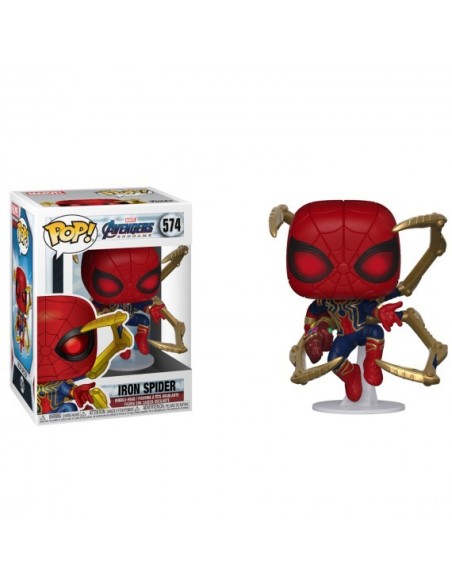 Figura pop marvel vengadores endgame iron spider with nano gauntlet  kiwiku.com