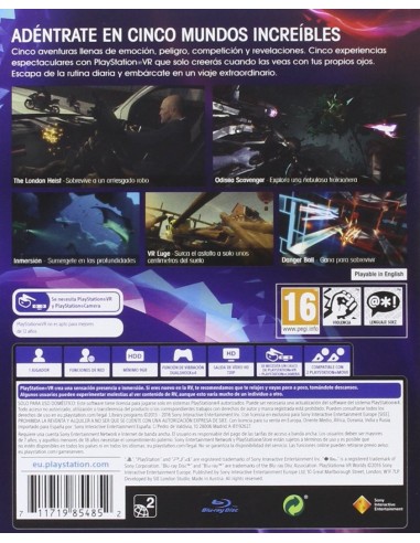 Sony 9854852 - Juego videoconsola ps4 vr worlds vr - Pegi 16 9854852 kiwiku.com