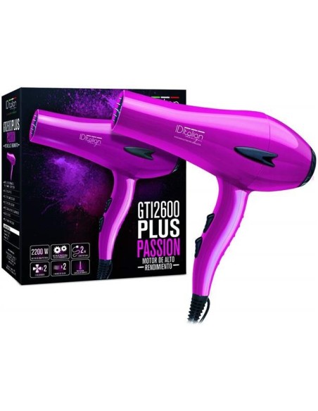 IDItalian Secador Pelo GTI 2600 Passion Plus Rosa 2200W IDEGTIPASSPLUS