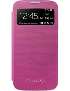 Funda Samsung s4 s-view cover rosa
