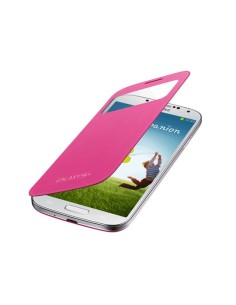 Funda Samsung s4 s-view cover rosa 2