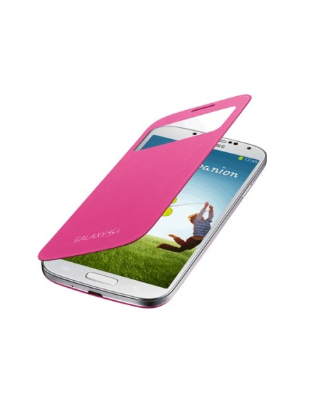 Funda Samsung s4 s-view cover rosa
