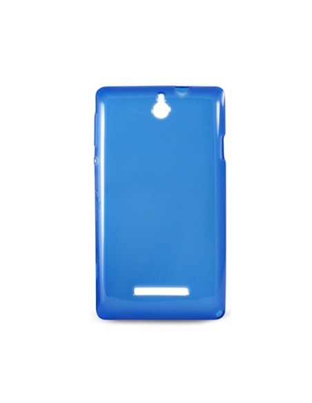 Ksix B3439FTP05 - Funda flexible para Sony Xperia E, azul y transparente: Kiwiku.com: Electrónica