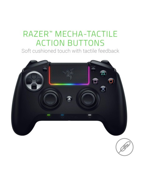 Razer Raiju Ultimate 2019 - Mando de juego PS4/PC inalámbrico, con cable con botones de acción mecha-tactile RZ06-02600300