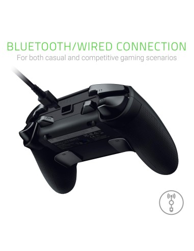 Razer Raiju Ultimate 2019 - Mando de juego PS4/PC inalámbrico, con cable con botones de acción mecha-tactile RZ06-02600300