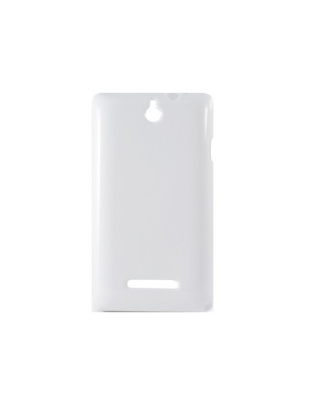 Kiwiku.com: Ksix B3439FTP02 - Funda flexible para Sony Xperia E, blanco - Electrónica