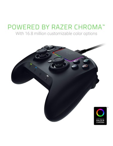 Razer Raiju Ultimate 2019 - Mando de juego PS4/PC inalámbrico, con cable con botones de acción mecha-tactile RZ06-02600300