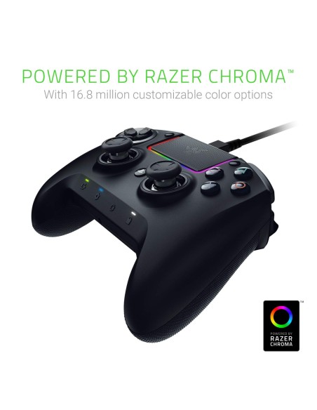 Razer Raiju Ultimate 2019 - Mando de juego PS4/PC inalámbrico, con cable con botones de acción mecha-tactile RZ06-02600300