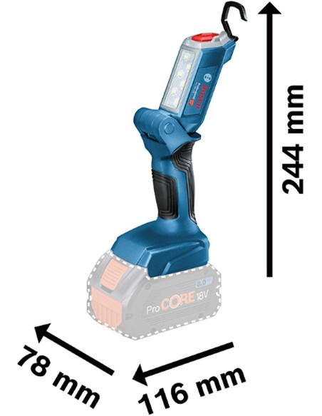 Bosch GLI 18V-300  Lámpara a batería (Sin batería) 06014A1100 kiwiku.com