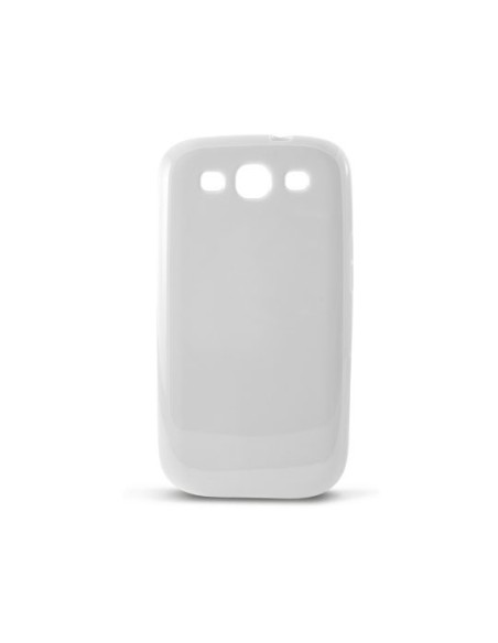 Kiwiku.com: Ksix B8466FTP02 - Funda flexible de TPU para Samsung I9300 Galaxy S III Mini, blanco - Electrónica