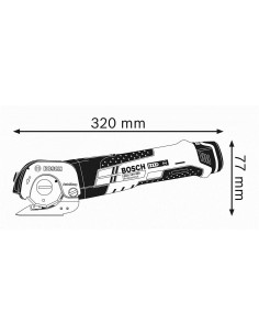 Bosch GUS 12V-300 Tijera universal a batería - Sin bateria en L-BOXX 06019B2905 kiwiku.com 2