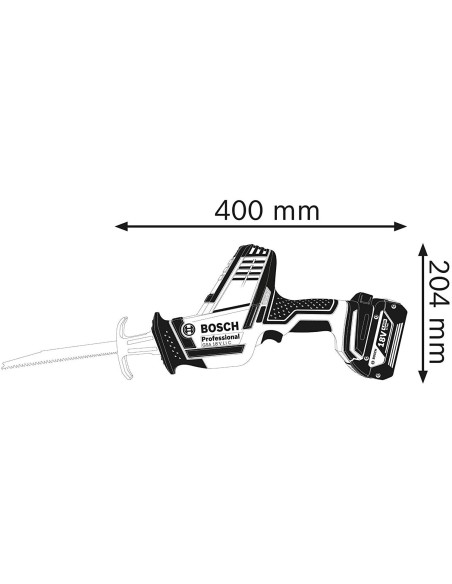 Bosch GSA 18V-Li Sierra sable compacta de batería - sin batería en L-BOXX 06016A5001 kiwiku.com