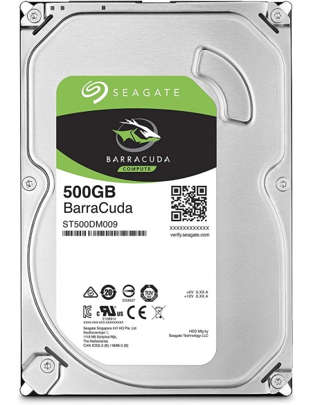Disco Duro Interno Seagate Barracuda 500GB 3.5 " 7200rpm ST500DM009 kiwiku.com