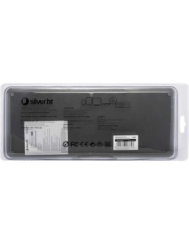 Teclado Inalambrico Silver Ht Touchpad Gris Oscuro 111943240199