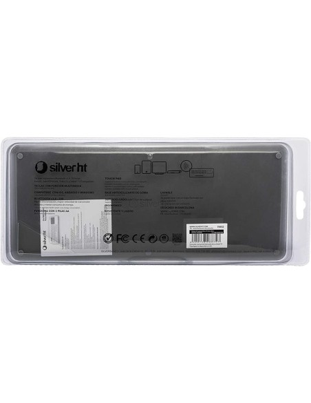 Teclado Inalambrico Silver Ht Touchpad Gris Oscuro 111943240199