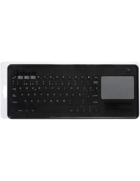 Teclado Inalambrico Silver Ht Touchpad Gris Oscuro 111943240199