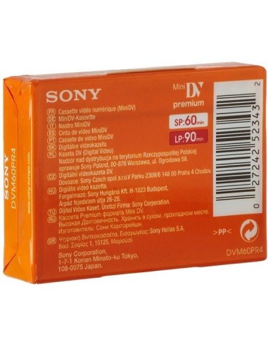 Sony Cinta Grabadora Mini dv Premium 60 Minutos DVM60PR kiwiku.com