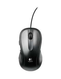 Logitech M318e - Ratón óptico, color negro