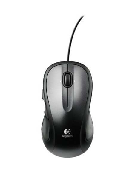 Logitech M318e - Ratón óptico, color negro