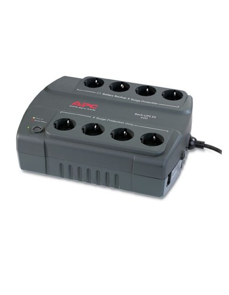 APC Back-UPS ES 400VA 230V Spain - Fuente de alimentación continua (UPS) (400 VA, 240W, 310J, 1,83m, Sealed Lead Acid (VRLA), 16