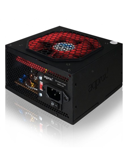 Approx OCZ Technology APP550PS - Fuente de alimentación (550 W, 115 - 230 V, 47 - 63 Hz, 120 mm, Activo, 20+4 pin ATX), Negro: a