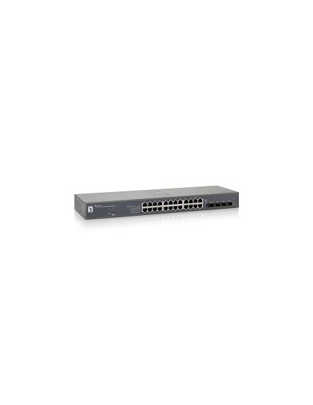 Switch level one web smart 24p 10/100/1000 + 4p combo sfp
