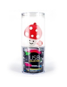 Memoria usb 16gb connection mushroom rojo usb 2.0 cn301