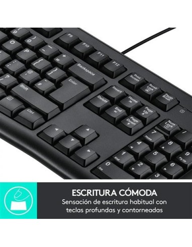 Logitech 920-002499 - Teclado USB K120 Business Negro QWERTY español