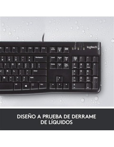 Logitech 920-002499 - Teclado USB K120 Business Negro QWERTY español