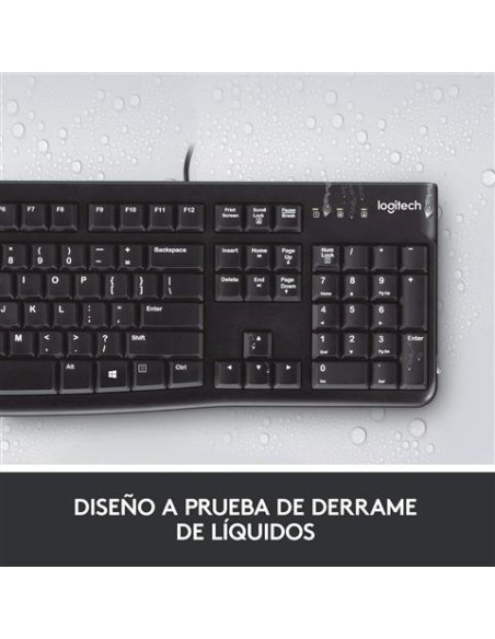 Logitech 920-002499 - Teclado USB K120 Business Negro QWERTY español