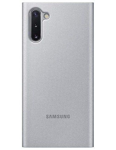 Funda Samsung Clear view cover note 10 Plata EF-ZN970CSEGWW kiwiku.com