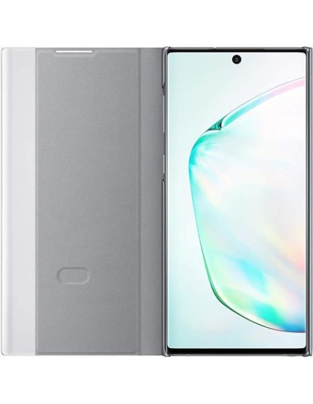 Funda Samsung Clear view cover note 10 Plata EF-ZN970CSEGWW kiwiku.com