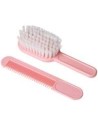 Eurostil bebe cepillo suave rosa 1un + peine 1u.