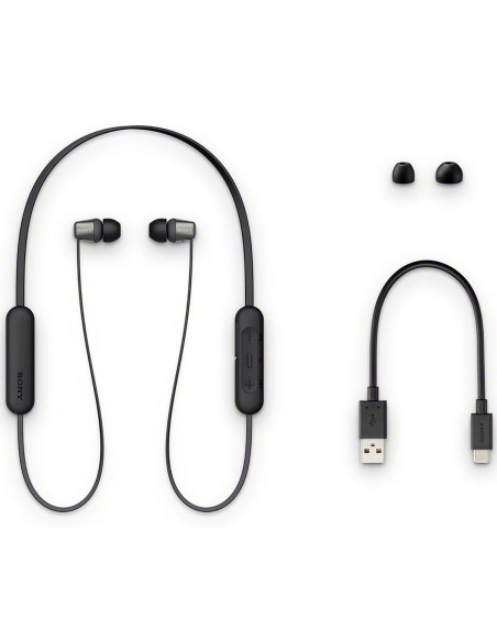 Sony Wi-c310 Negro Auriculares Inalámbricos De Botón In-ear Bluetooth