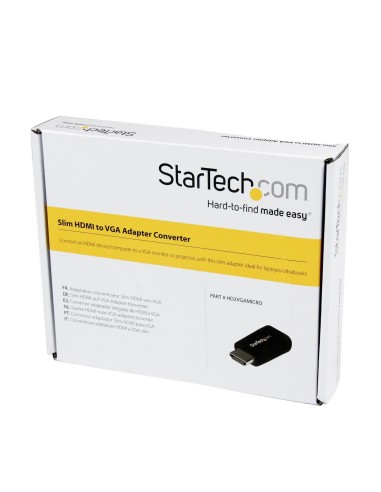 StarTech.com HD2VGAMICRO - Adaptador de vídeo HDMI a VGA: Kiwiku.com: Informática