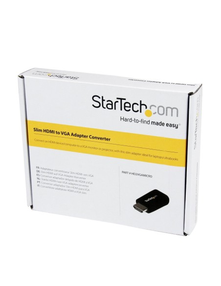 StarTech.com HD2VGAMICRO - Adaptador de vídeo HDMI a VGA: Kiwiku.com: Informática