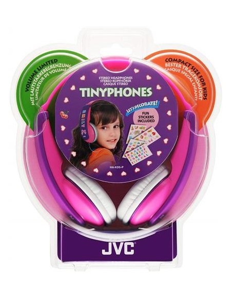 Jvc HAKD5P JVC HA-KD5 Auriculares para Niños Rosa/Violeta