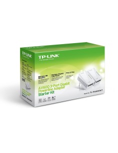 AV600 3-PORT GB MINI POWERLINE DLAN 2