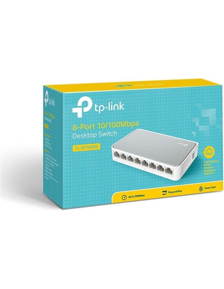 TpLink TL-SF1008D Switch tp-link 8 puertos Ethernet kiwiku.com