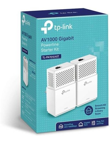Adaptador red PLC Tp-Link TL-PA7010 KIT AV1000 kiwiku.com