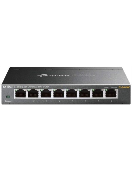 Switch Tp-Link TL-SG108E smart 8 puertos 10/100/1000 Rack kiwiku.com