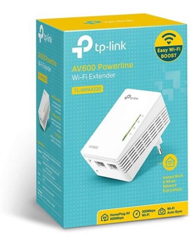 Adaptador de red Tp-Link TL-WPA4220 PLC wifi AV500 kiwiku.com