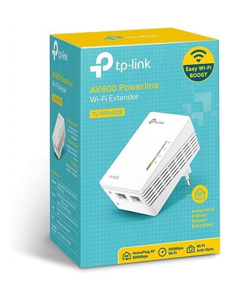 Adaptador de red Tp-Link TL-WPA4220 PLC wifi AV500 kiwiku.com