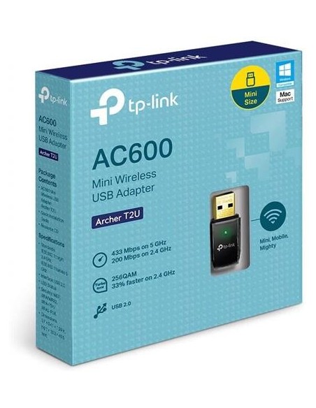 Adaptador Wifi Tp-Link ARCHER T2U USB Banda Dual kiwiku.com