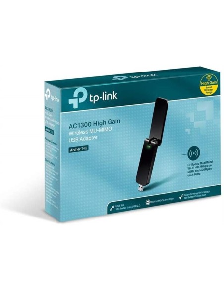 Adaptador Inalámbrico Tp-link ARCHER T4U USB Banda Dual AC1300