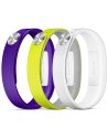 Pack active pulseras smartband sony lila amarillo fucsia medida l