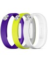 Pack active pulseras smartband sony lila amarillo fucsia medida s