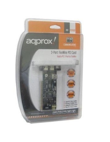 Tarjeta PCI Firewire Approx! APPPCIFW3PV2 3 puertos ieee1394